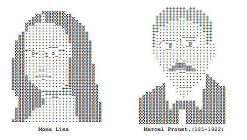 Typing Can Make Portraits(Symbols, Letters and Numbers)