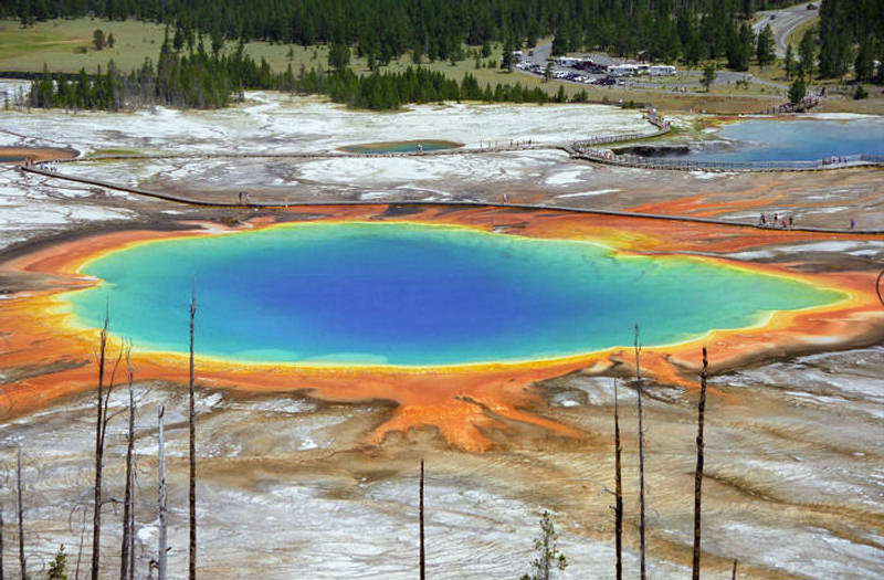 Grand Prismatic Spring - Hot n Vivid Nature - XciteFun.net