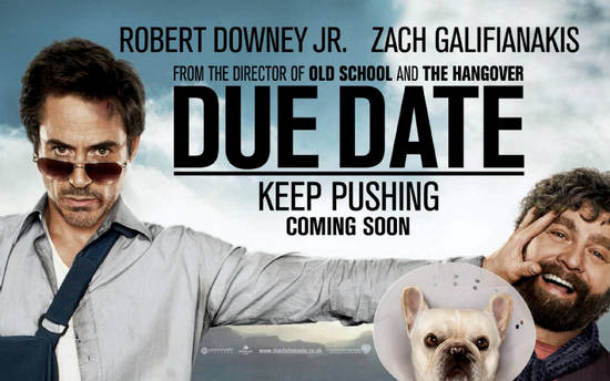 Due Date Movie Posters and Trailer - Colored with Comedy ...