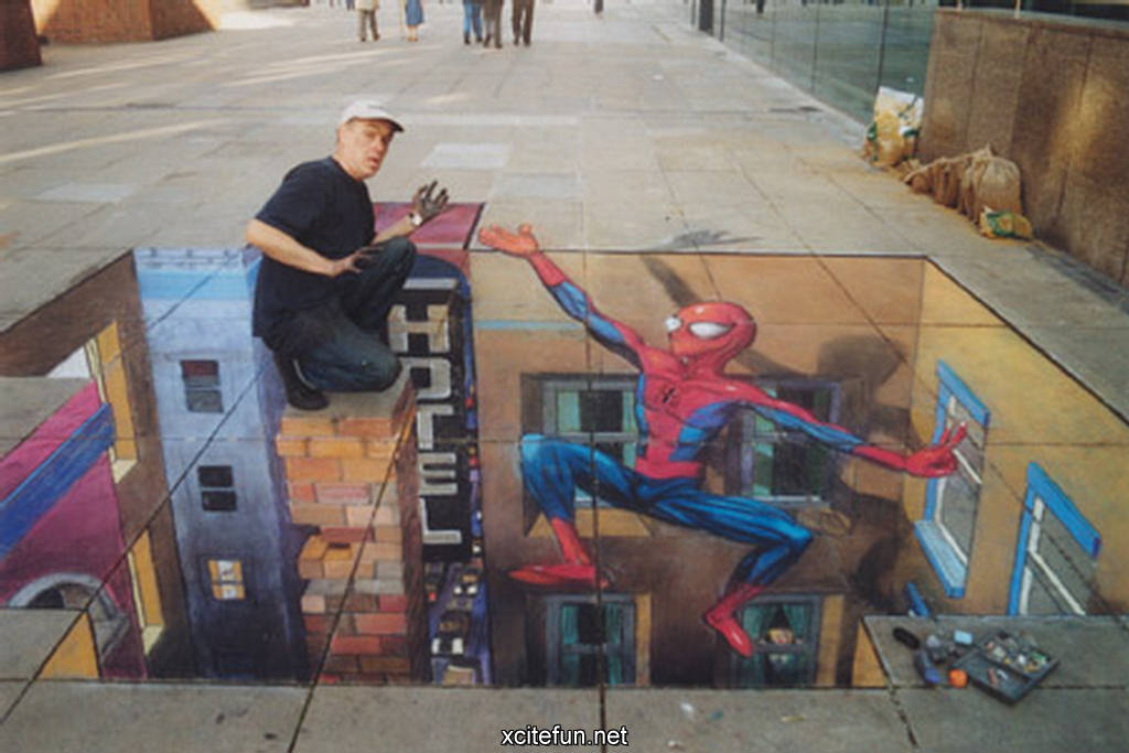 Amazing 3D Sidewalk Art Photos - XciteFun.net