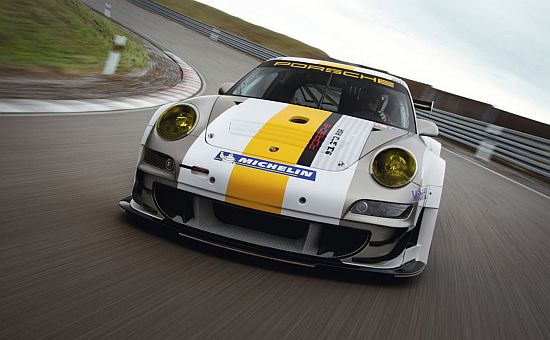 Porsche 911 GT3 RSR 2011 – Norev 1/43 – Blanc/Jaune – WAP 0201150D