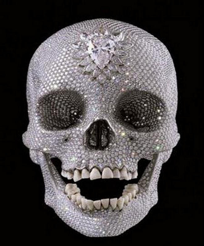 Unusual Diamond Skull by Damien Hirst