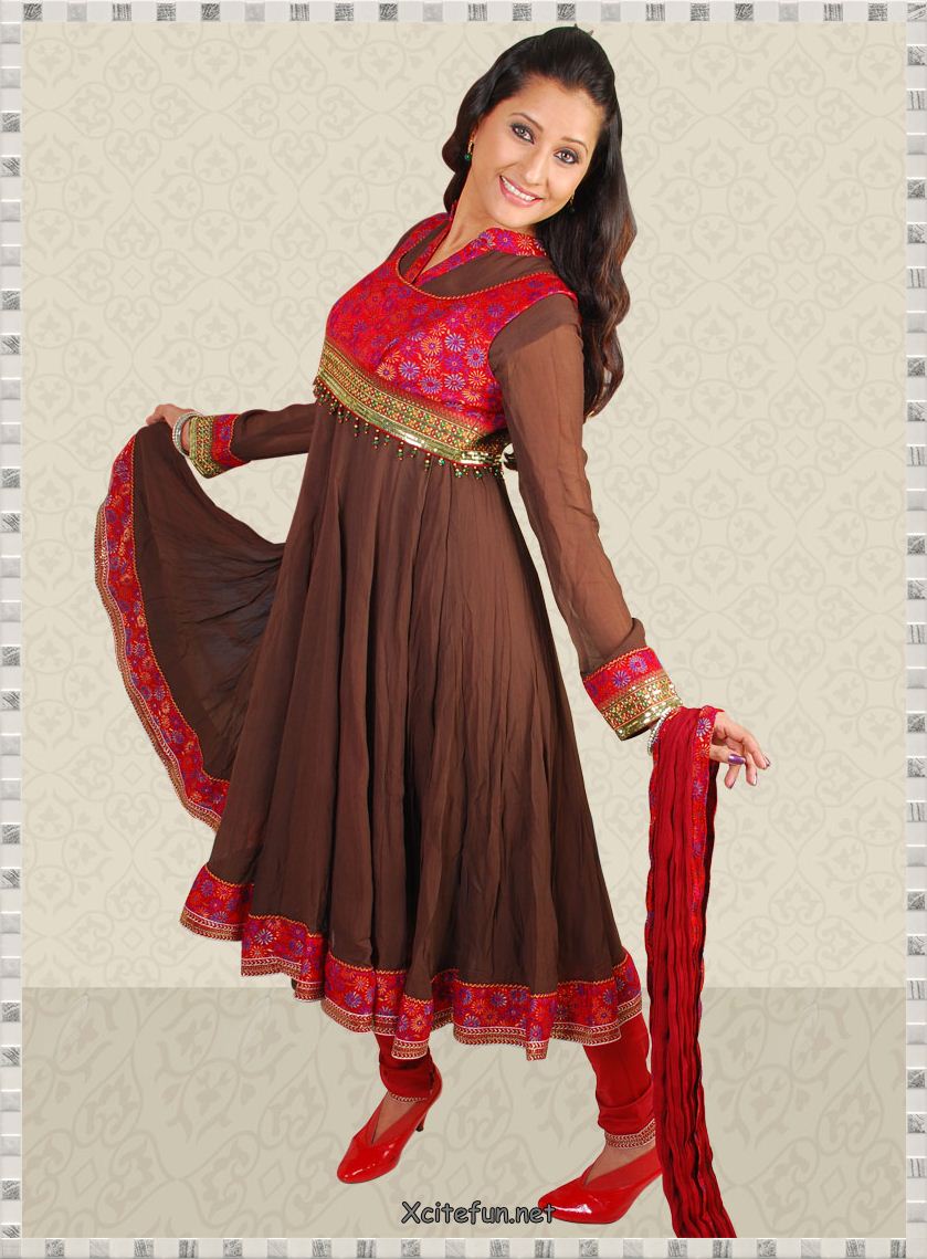 red umbrella cut churidar