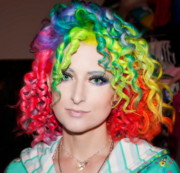 Rainbow Hair.. - XciteFun.net