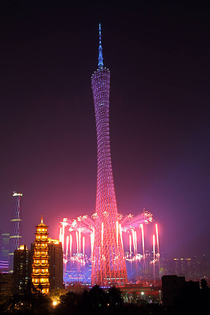 Canton Tower China Images - Colorful Building - XciteFun.net