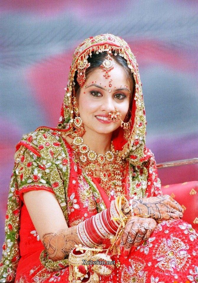 Indian Bridal Traditional Dress jewelry And Makeup - XciteFun.net