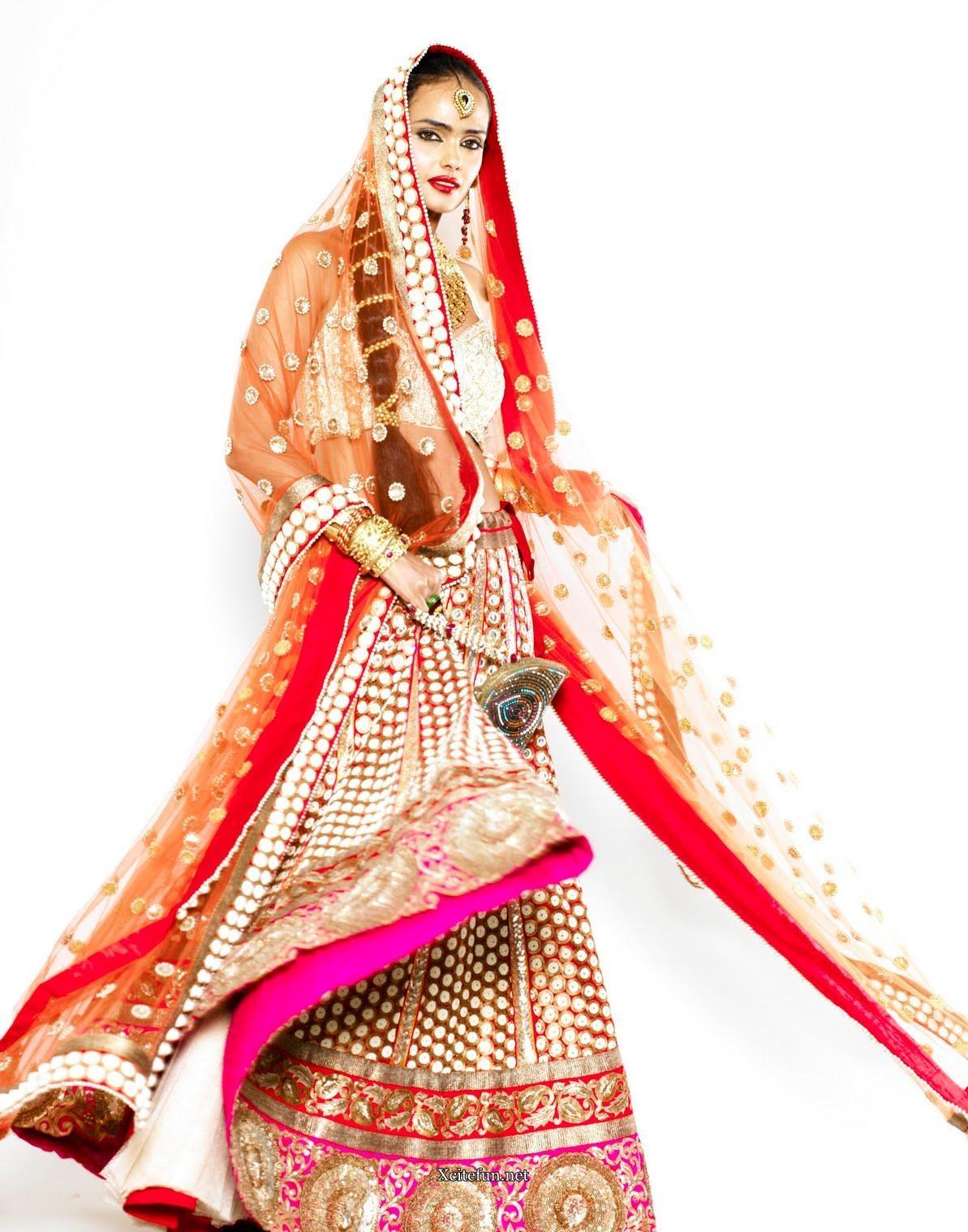 Indian Bridal Traditional Dress jewelry And Makeup - XciteFun.net