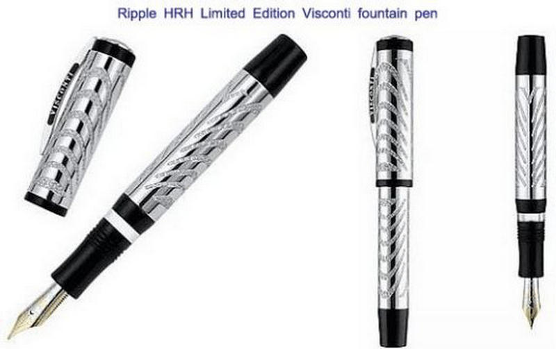 Hrh am. Ручка перьевая Visconti Ripple.золото. Ripple HRH Limited Edition Visconti.. Visconti Ripple.золото. Ripple HRH Limited Edition Visconti.. Самая дорогая перьевая ручка в мире. Самая тонкая ручка в мире.