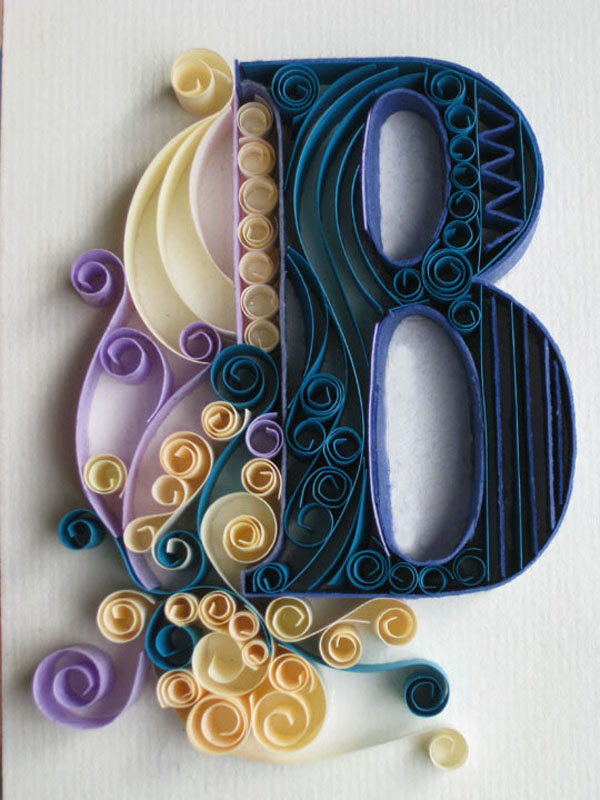 Paper Quilling Typography - XciteFun.net