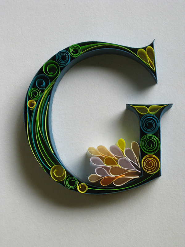 Paper Quilling Typography XciteFun net