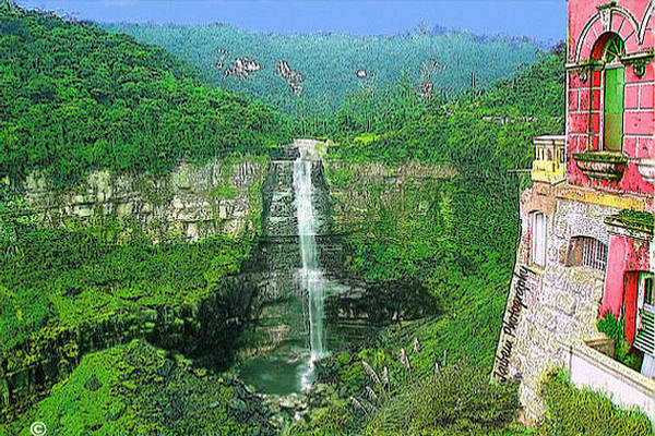 Tequendama Falls of Bogota River - Breathtaking View 