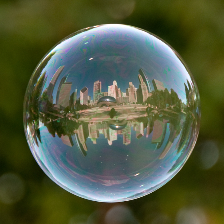 Amazing Photography - Reflection Of Bubbles - XciteFun.net