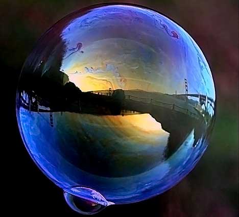 Amazing Photography - Reflection Of Bubbles - XciteFun.net