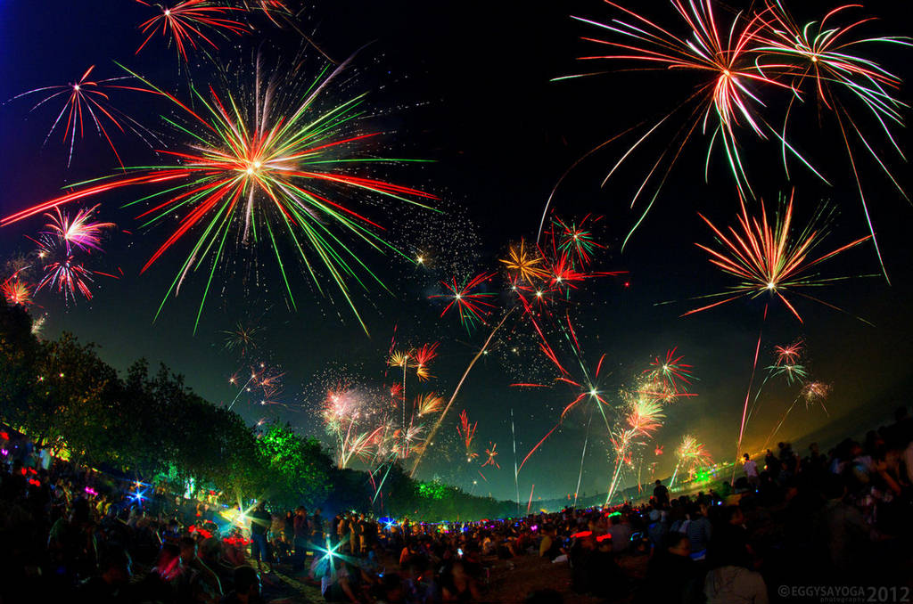 Happy New Year Fireworks - Traditional Celebration - XciteFun.net