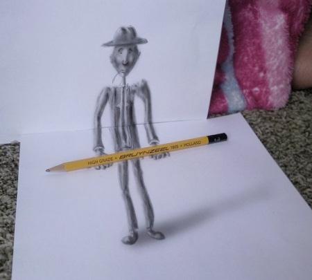 3D Creative Illusion Creative Pencil Drawings - XciteFun.net