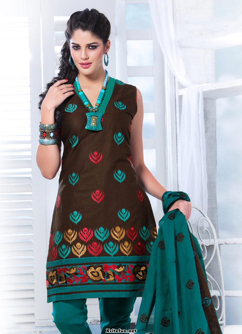 Indian Embroidery Traditional Salwar Kameez And Frocks