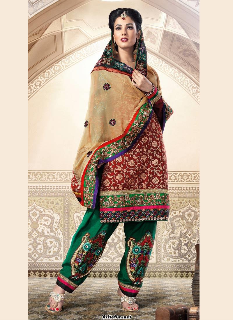 Indian Embroidery Traditional Salwar Kameez And Frocks 