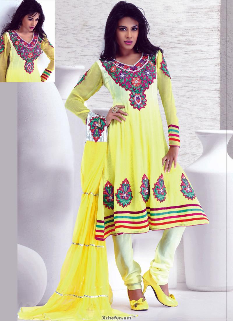 silk long frocks designs