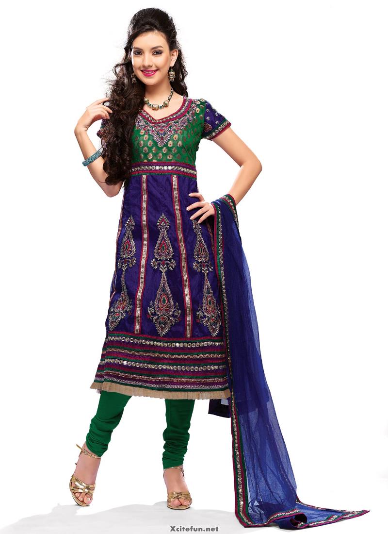 silk long frocks designs