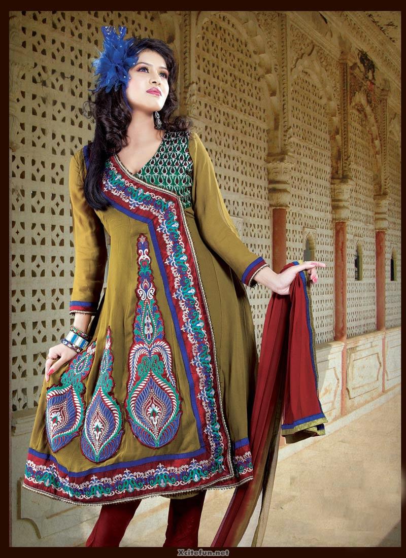 frock design silk