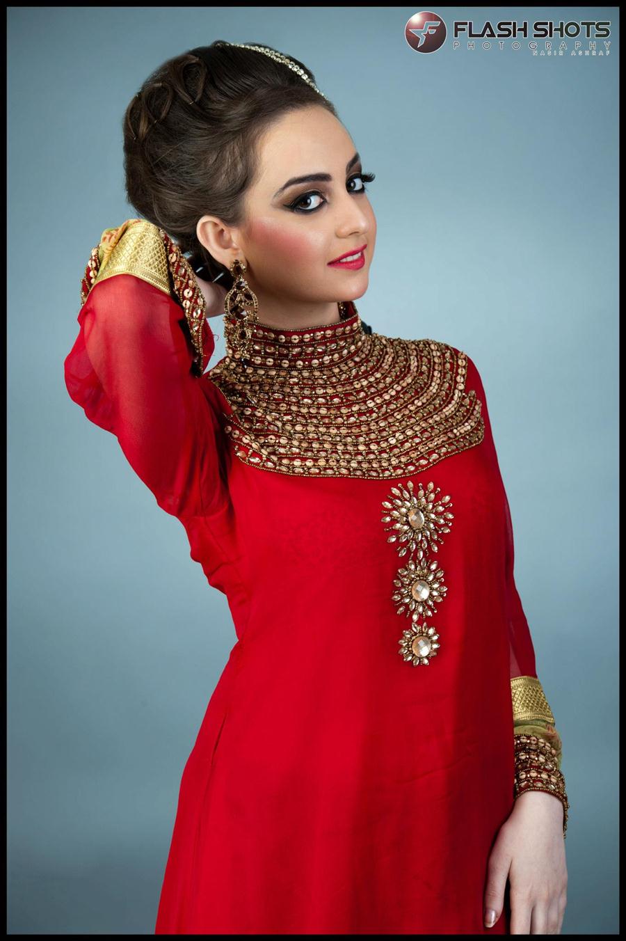 Red Bridal Dress Flash Shots Photo Graphy Nasir Ashraf - XciteFun.net