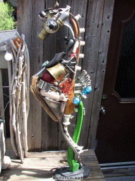 Recycled Metal Sculptures Junk Art - XciteFun.net