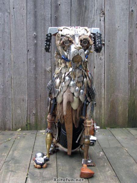 Recycled Metal Sculptures Junk Art - XciteFun.net