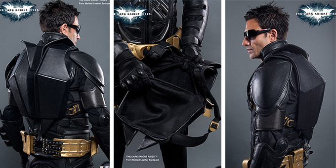 leather batman backpack