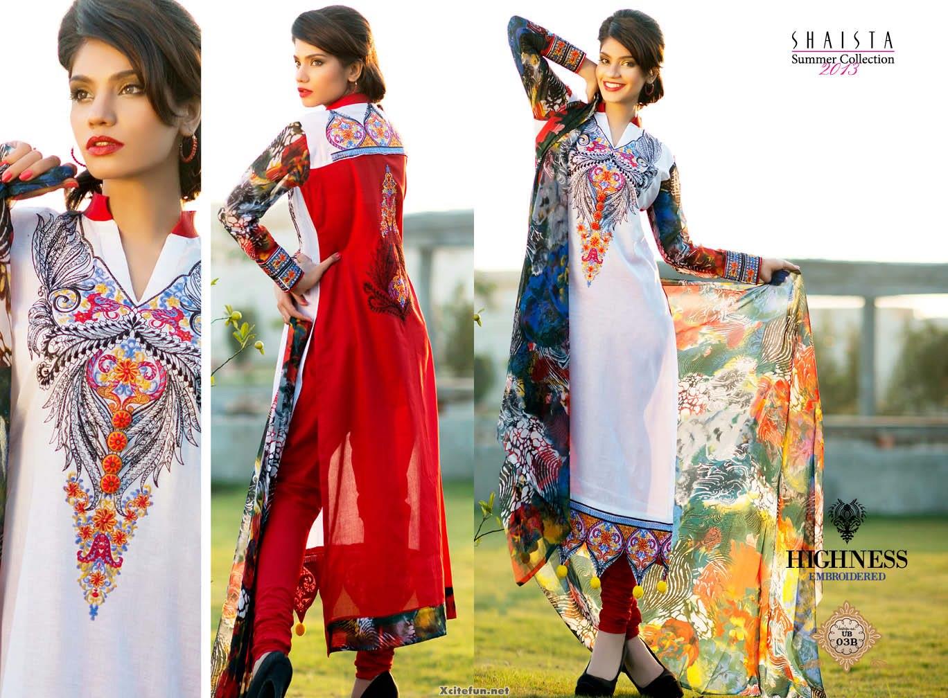 Shaista Summer Collection Lawn Dress For Girls - XciteFun.net