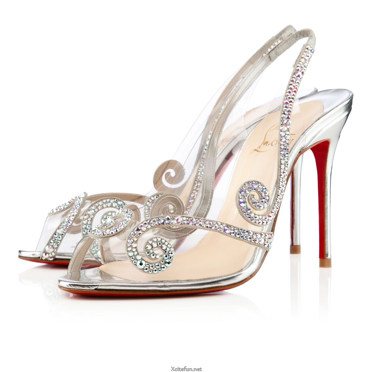 christian louboutin clear sandals