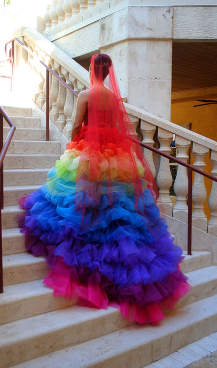 Spring Flowery Rainbow Dress