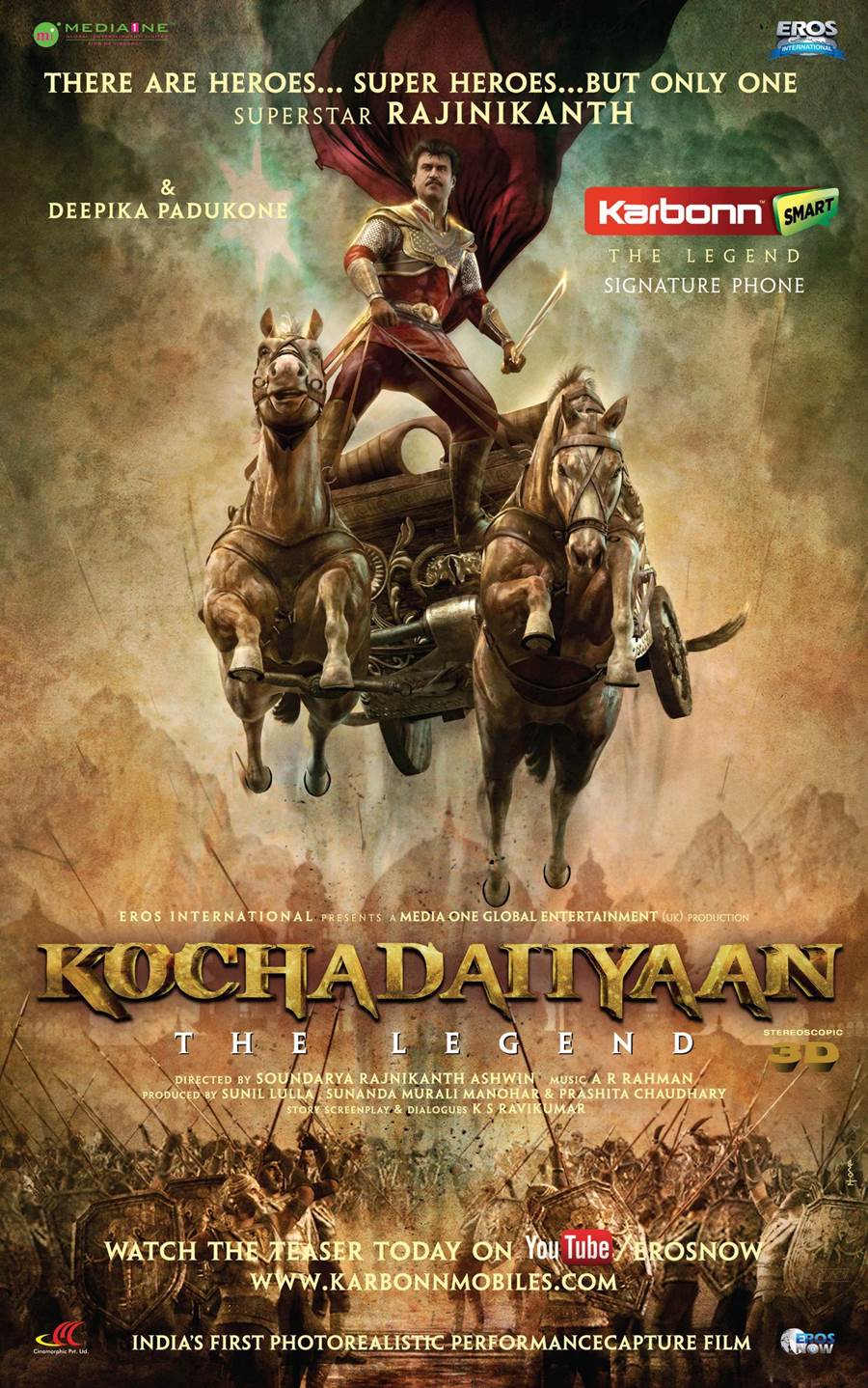 Kochadaiiyaan Teaser Trailer - New Posters - XciteFun.net