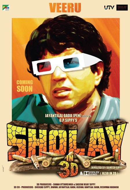 Sholay 3D Movie Posters and Trailer - XciteFun.net