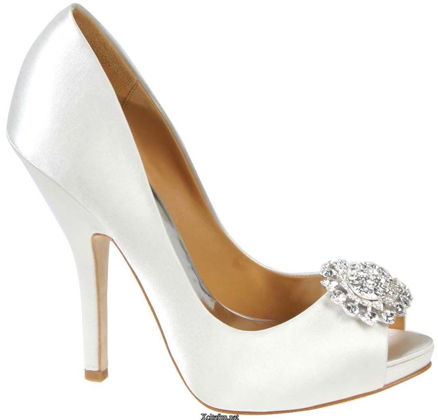 White Zirconic Diamond Shoes