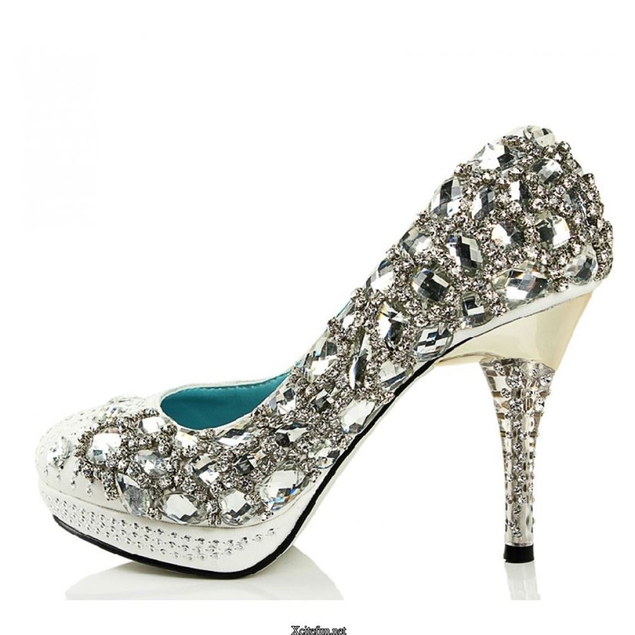 White Zirconic Diamond Shoes - XciteFun.net