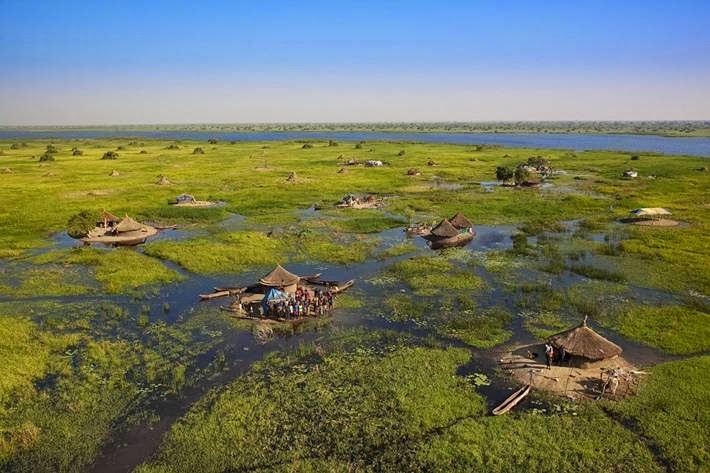 The Sudd Vast Swamp Of White Nile Sudan