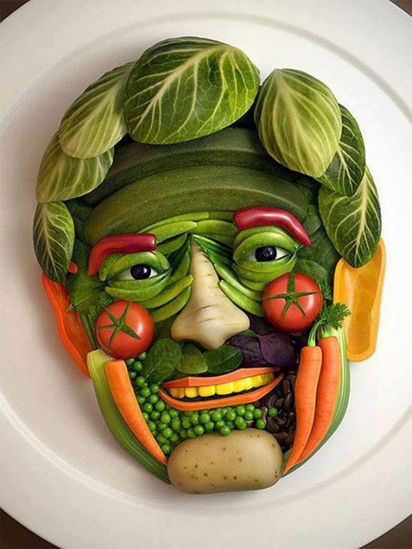 Vegetable creative and Funny Art - XciteFun.net