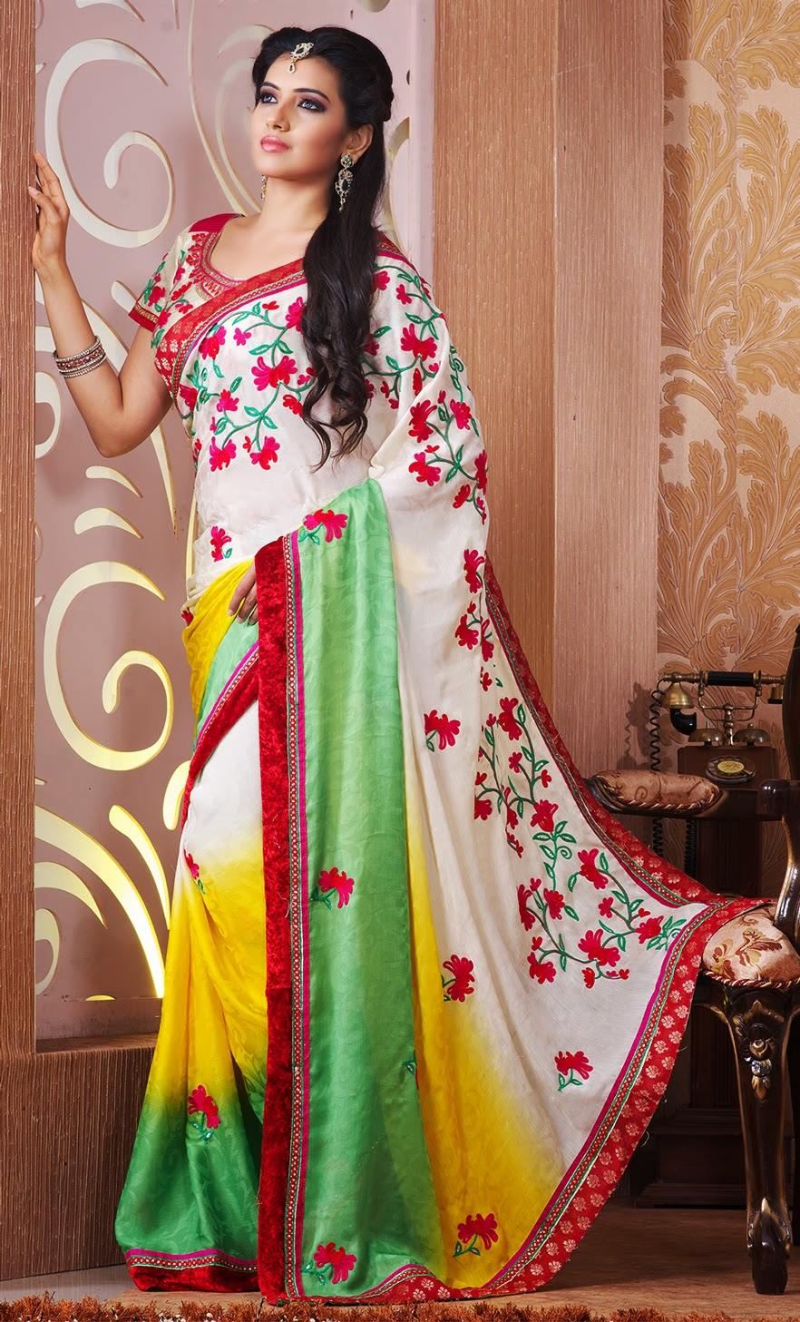 Fancy Designer Saree For Party Wear - XciteFun.net