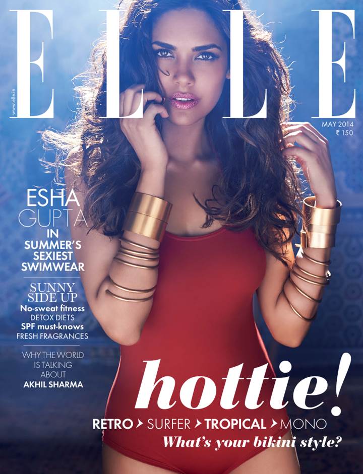 Esha Gupta Sunny Side - Elle India - XciteFun.net