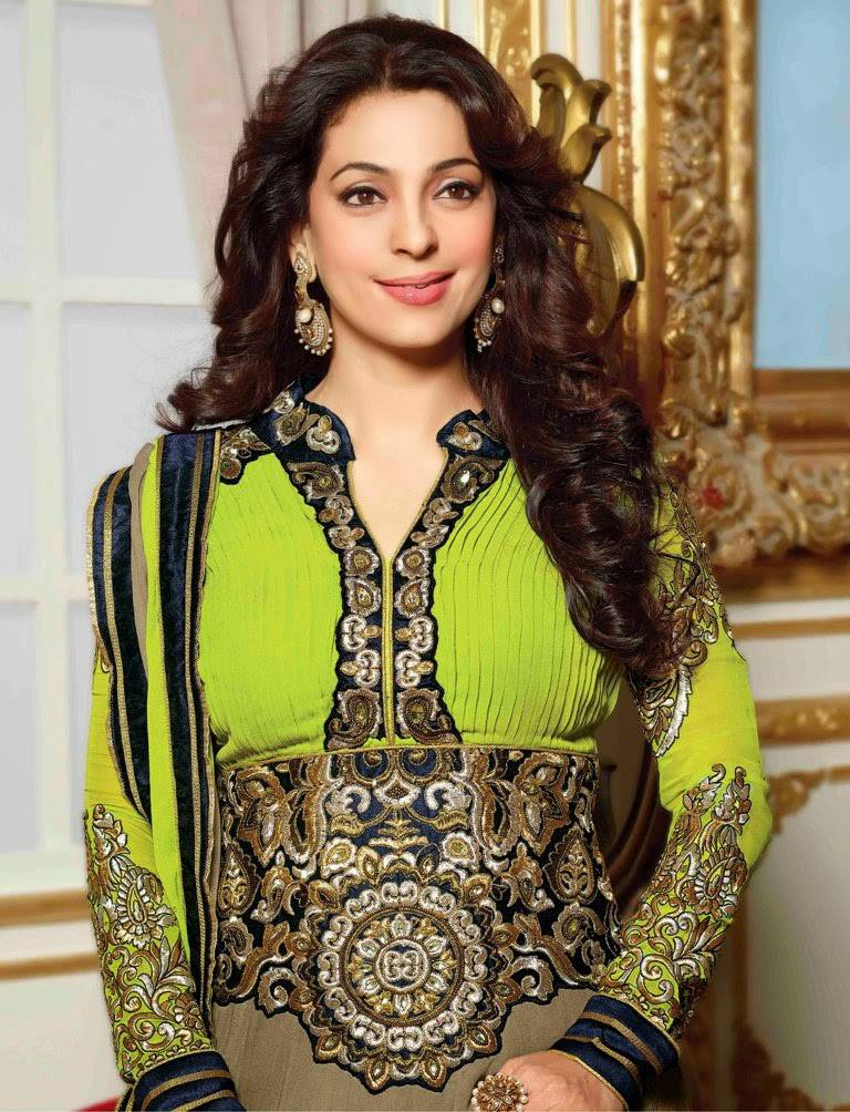 Juhi Chawla Designer Dress Summer Collection 2014 