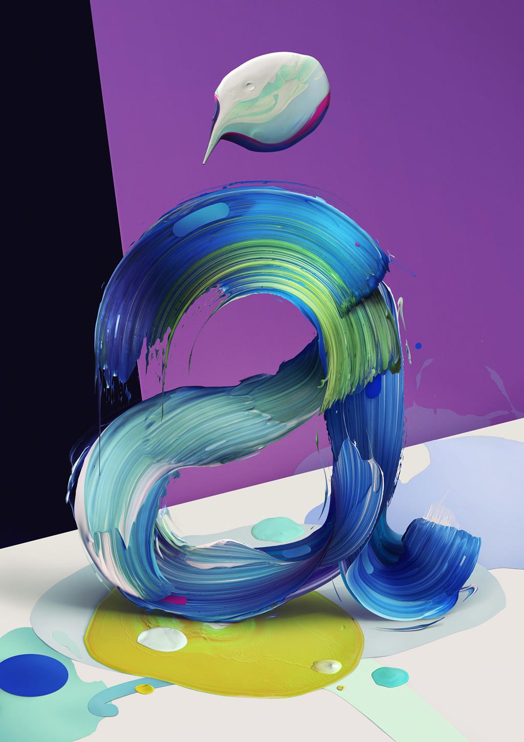 Amazing Paint Typography Art - XciteFun.net