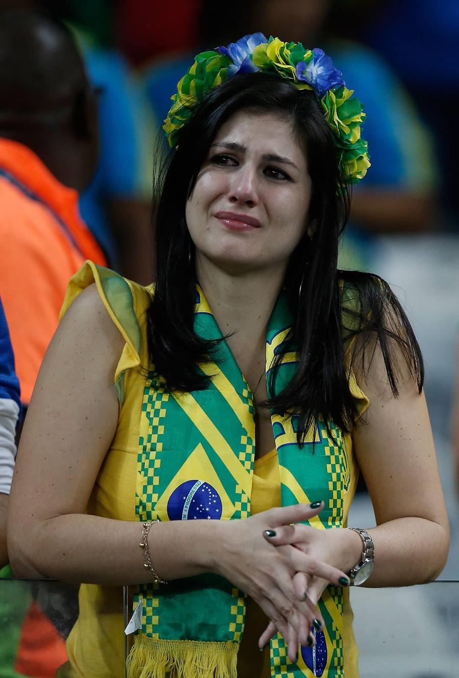 Crying Faces of Brazil After FIFA Semi Final 2014 - XciteFun.net