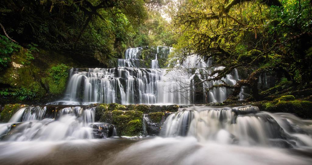 Purakaunui Falls - Cascading Waterfall of New Zealand - XciteFun.net