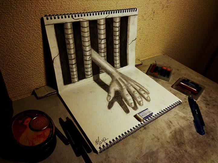 Pop Out 3D Illustrations by Nagai Hideyuki - XciteFun.net