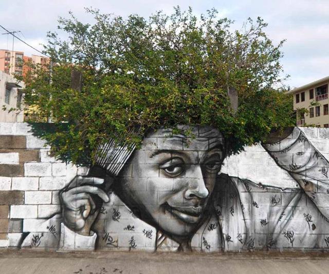 Street Art Combines With Nature Art - XciteFun.net