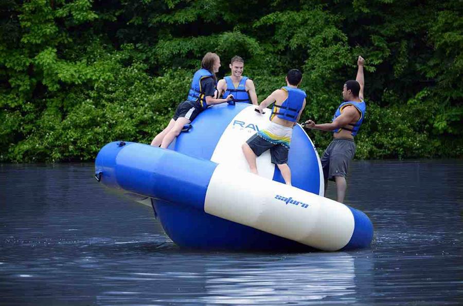 floating pool island