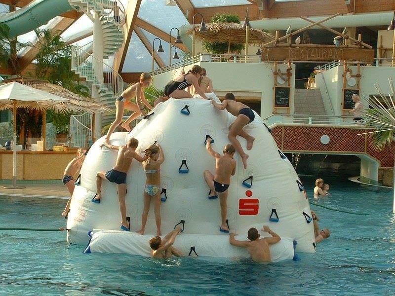 inflatable island pool