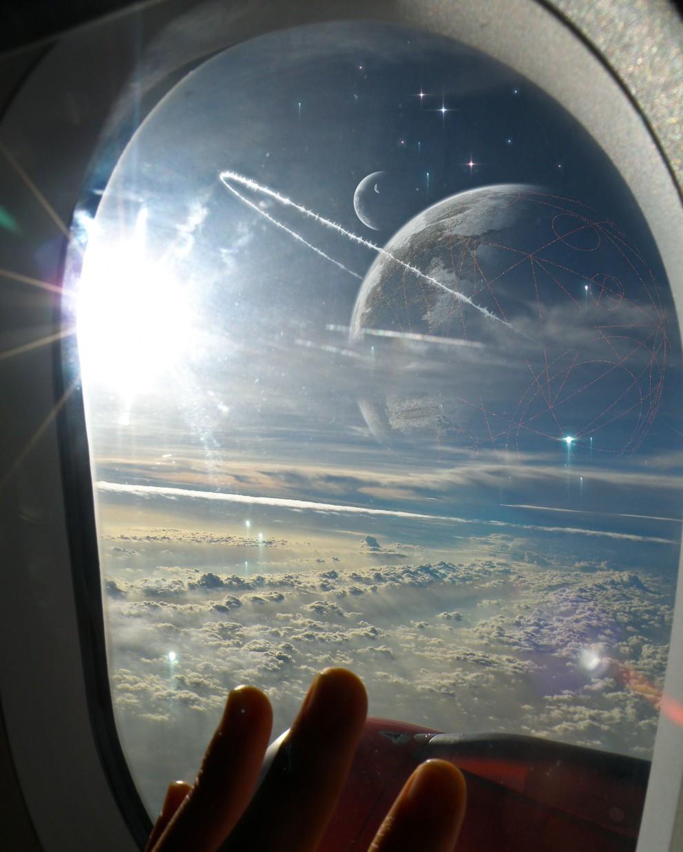 cockpit of a plane