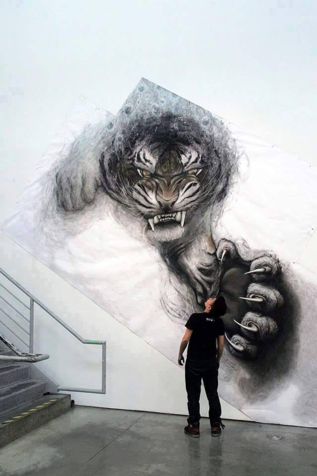 Large Realistic Charcoal Drawing by Fiona Tang - XciteFun.net