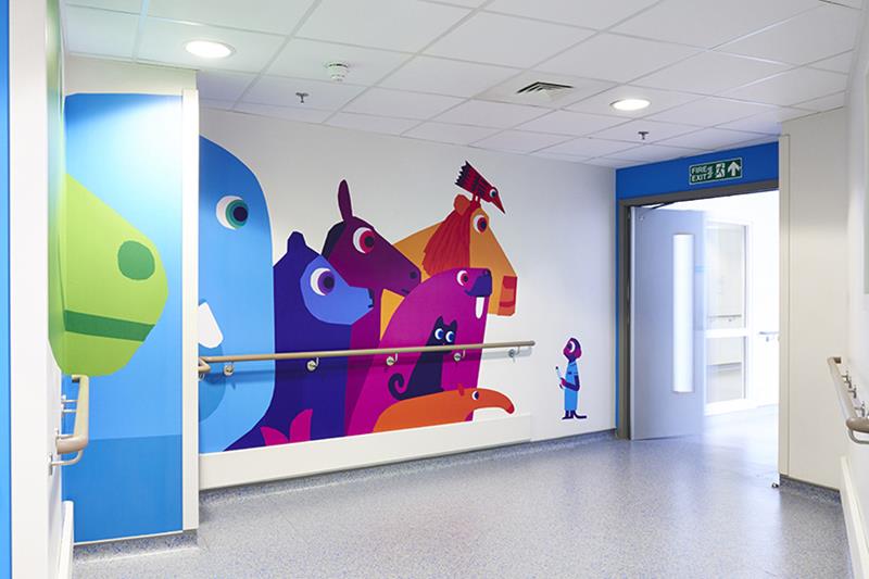 Joyful Artwork On The Walls of Children Hospital - XciteFun.net